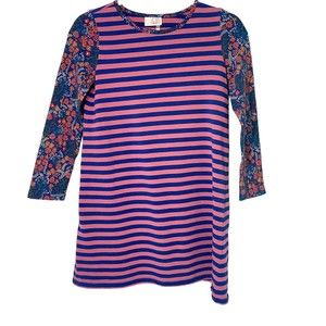 Matilda Jane Blitzen’s Ball Dress 435 Choose Your Own Path Floral Striped Sz 12